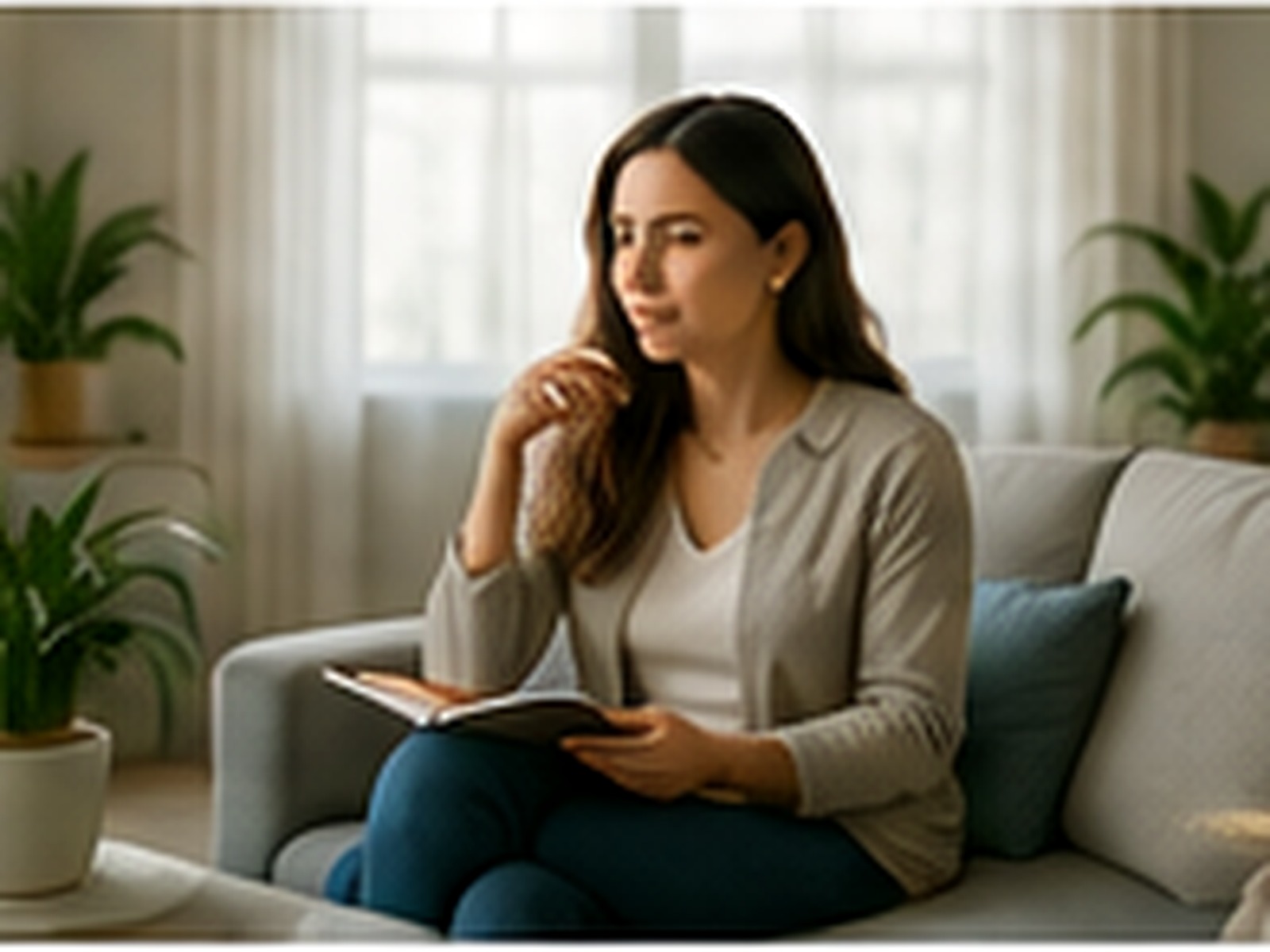Parent taking notes during an occupational therapy consultation