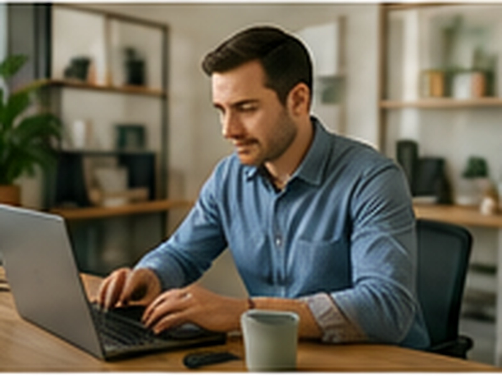 Adult attending an online occupational therapy consultation on a laptop